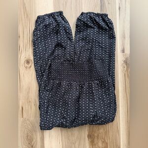 Hatch Black Pants with White Micro Dot Pattern